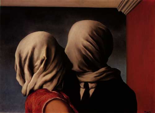 Иллюстрация. Автор: Magritte. Название: Lovers